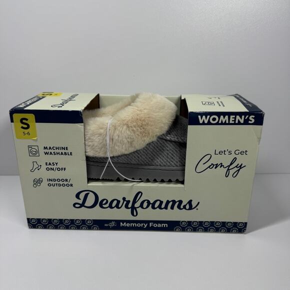 NIB • Dearfoams women’s Memory Foam Slipper Size: 5-6 - Picture 2 of 8